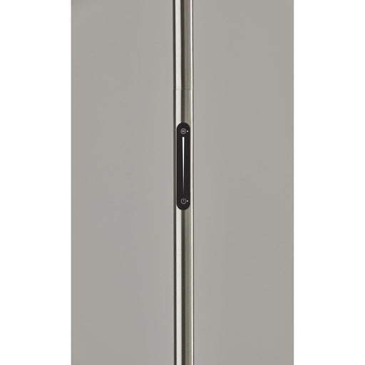 Adesso Solar LED Torchiere Brushed Steel Frosted Glass 3000K (5121-22)