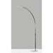 Adesso Sonic LED Arc Lamp With Smart Switch Brushed Steel (4236-22)