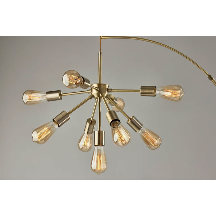 Adesso Sputnik Arc Lamp Antique Brass (3791-21)