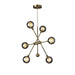 Adesso Starling LED 6 Light Chandelier Antique Brass (3583-21)