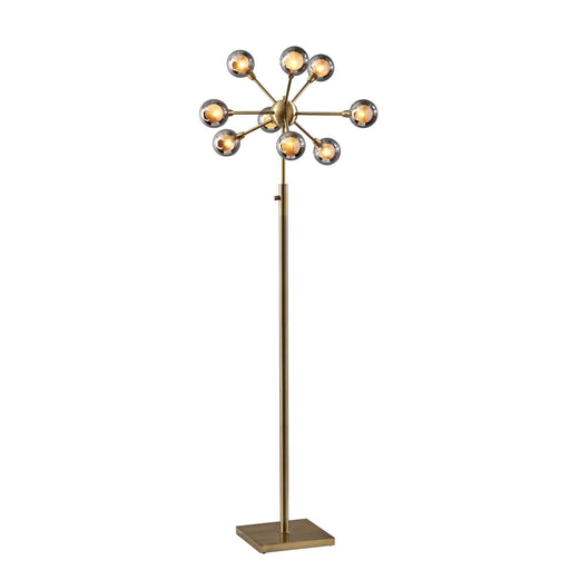 Adesso Starling LED Floor Lamp Antique Brass (3934-21)