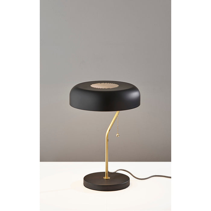 Adesso Timothy Table Lamp Black And Antique Brass (6037-21)