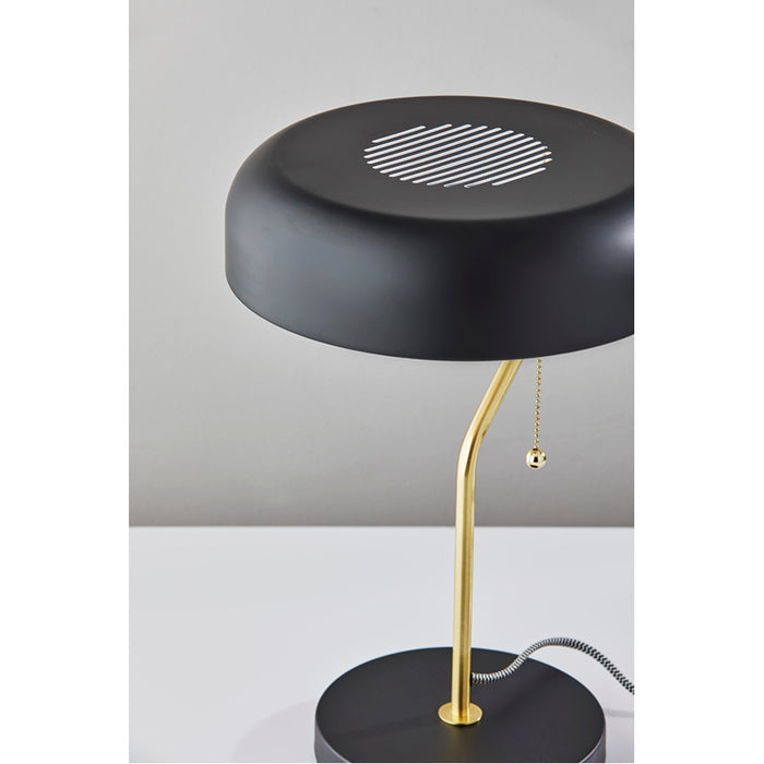 Adesso Timothy Table Lamp Black And Antique Brass (6037-21)