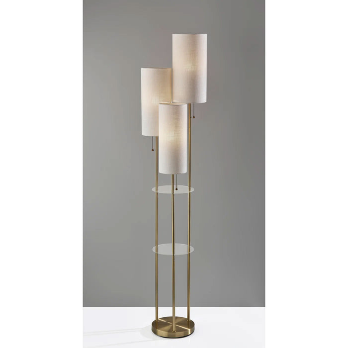 Adesso Trio Floor Lamp Antique Brass (4305-21)