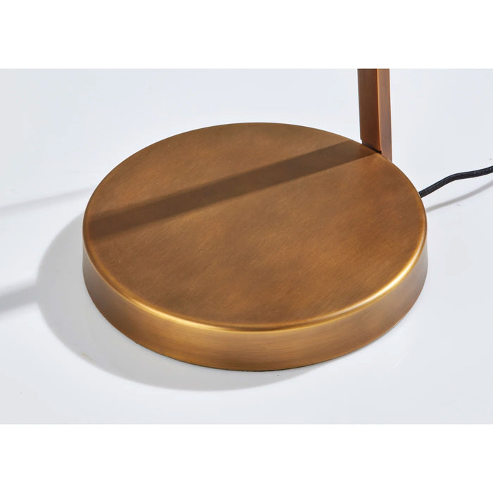 Adesso Turrell Task Floor Lamp Lacquered Burnished Brass Finish (10036312LBB)