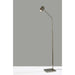 Adesso Turrell Task Floor Lamp Polished Nickel (10036312PN)