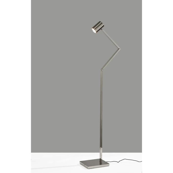 Adesso Turrell Task Floor Lamp Polished Nickel (10036312PN)