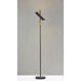 Adesso Vega LED Floor Lamp With Smart Switch Black/Brass (HW-F3242A)