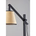 Adesso Walden Floor Lamp Black Metal And Wood (4089-01)