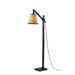 Adesso Walden Floor Lamp Black Metal And Wood (4089-01)