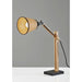 Adesso Walden Table Lamp Black And Natural Wood (4088-18)