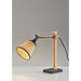 Adesso Walden Table Lamp Black And Natural Wood (4088-18)