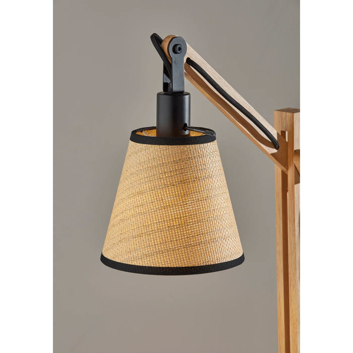 Adesso Walden Table Lamp Black And Natural Wood (4088-18)