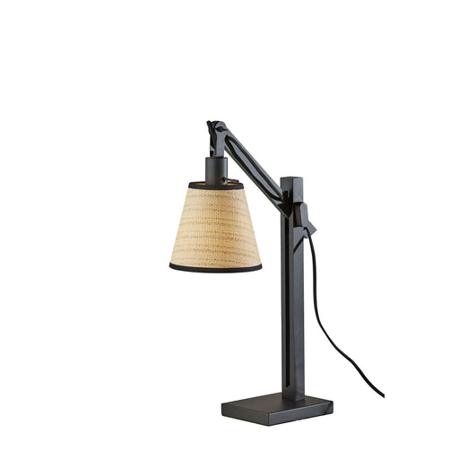 Adesso Walden Table Lamp Black Metal And Wood (4088-01)