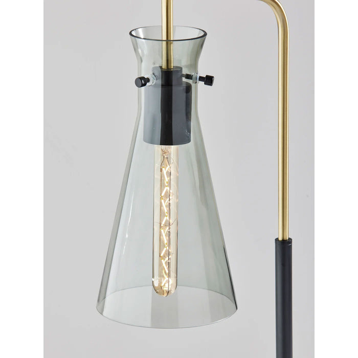 Adesso Walker Desk Lamp Black And Antique Brass (3737-21)