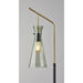 Adesso Walker Floor Lamp Black And Antique Brass (3738-21)