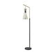 Adesso Walker Floor Lamp Black And Antique Brass (3738-21)