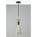 Adesso Walker Pendant Black And Antique Brass (3736-21)