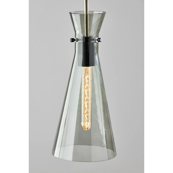 Adesso Walker Pendant Black And Antique Brass (3736-21)