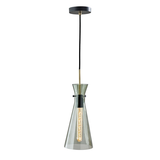 Adesso Walker Pendant Black And Antique Brass (3736-21)