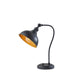Adesso Wallace Desk Lamp Black Finish With Round Metal Shade (3754-01)