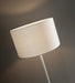 Adesso White Metal Oslo Floor Lamp-White Japanese Paper Drum Shade And 70.8 Inch Clear Cord And On/Off Rotary Socket Switch (6237-02)