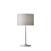 Adesso White Metal Oslo Table Lamp-White Japanese Paper Drum Shade And 63 Inch Clear Cord And On/Off Rotary Socket Switch (6236-02)