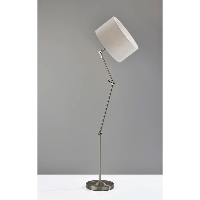 Adesso Willard Multi-Joint Floor Lamp Brushed Steel (4035-22)