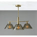 Adesso Zoe 3-Light Chandelier Antique Brass (3796-21)