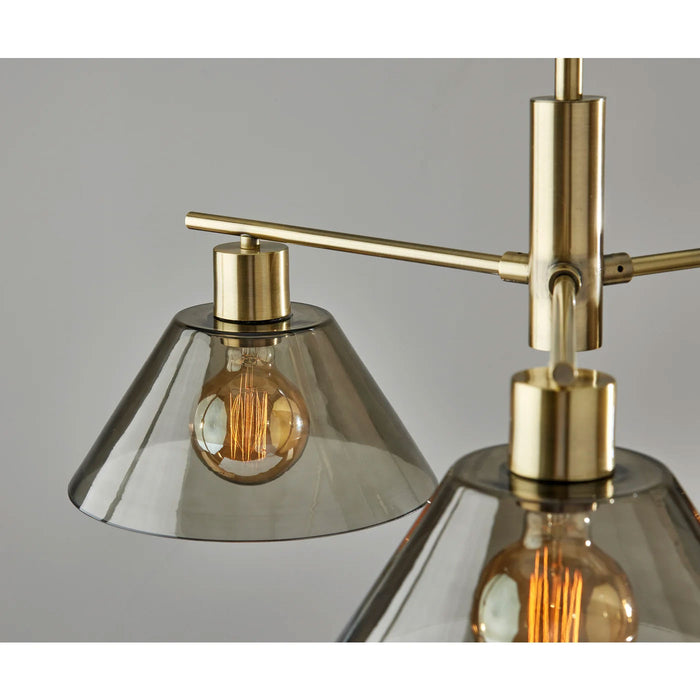 Adesso Zoe 3-Light Chandelier Antique Brass (3796-21)