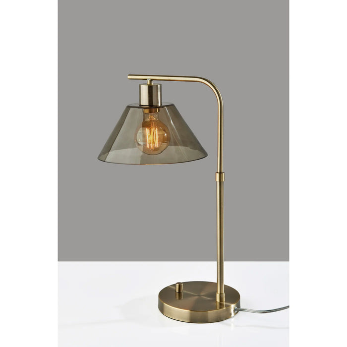 Adesso Zoe Desk Lamp Antique Brass (3797-21)