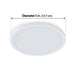 Feit Electric 5 Inch Round 7.2W [50W Equivalent] CCT Selectable 3000K/3500K/4000K/5000K/6500K White Dimmable LED Flat Panel Ceiling Downlight White (74202/6WYCA)