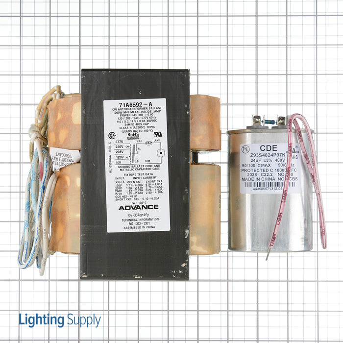 Advance 71A6572001 1000W Metal Halide Ballast M47 Quad Kit (913700525609)