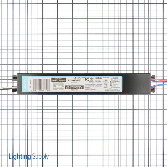 Advance CI031C068V045CNN1M CertaDrive Indoor LED Driver 31W 0.68A 45V 0-10V Dimming INT (#929000763713)