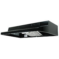 Air King 30 Inch Black Range Hood With 2 Speed Blower Incandescent Lighting Convertible Ducting (AV1306CR)