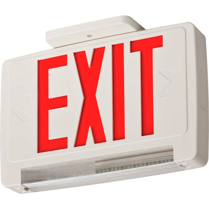 Lithonia Red Integrated Exit/Unit Combination LED (ECBR LED M6)