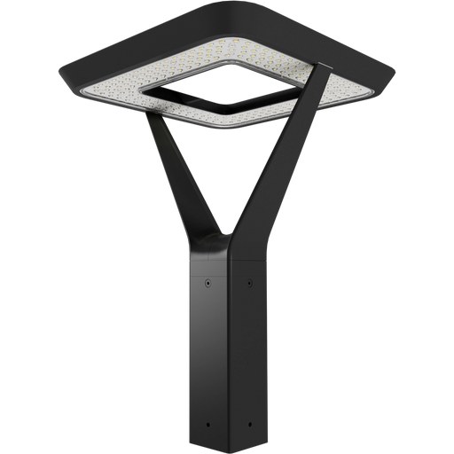 RAB AL5 Architectural Post-Top Area Light Square Wattage/CCT Selectable 120W/60W/30W 3000K/4000K/5000K 480V Type V Wide Bronze (AL5S/480)