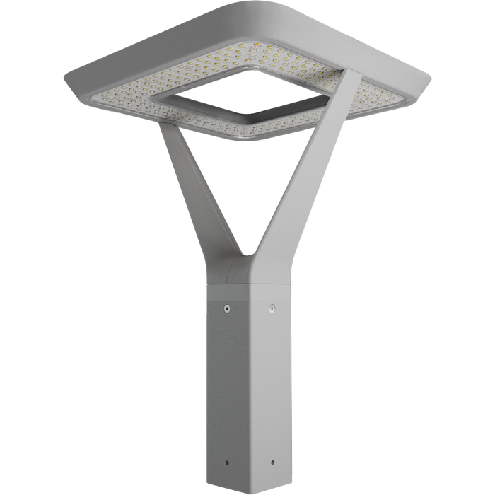 RAB AL5 Architectural Post-Top Area Light Square Wattage/CCT Selectable 120W/60W/30W 3000K/4000K/5000K 120-277V Type V Wide Roadway Gray (AL5SRG)