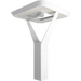RAB AL5 Architectural Post-Top Area Light Square Wattage/CCT Selectable 120W/60W/30W 3000K/4000K/5000K 480V Type V Wide Motion Sensor Arm White (AL5SW/480/SA)