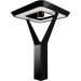 RAB AL5 Architectural Post-Top Area Light Square Wattage/CCT Selectable 120W/60W/30W 3000K/4000K/5000K 120-277V Type V Wide Twistlock Photocell Black (AL5SB/PCTA)