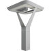 RAB AL5 Architectural Post-Top Area Light Square Wattage/CCT Selectable 120W/60W/30W 3000K/4000K/5000K 480V Type V Wide Twistlock Photocell Roadway Gray (AL5SRG/480/PCTA)