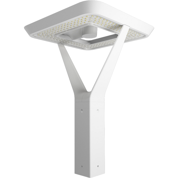 RAB AL5 Architectural Post-Top Area Light Square Wattage/CCT Selectable 120W/60W/30W 3000K/4000K/5000K 480V Type V Wide Twistlock Photocell White (AL5SW/480/PCTA)