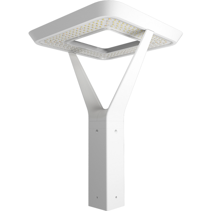 RAB AL5 Architectural Post-Top Area Light Square Wattage/CCT Selectable 120W/60W/30W 3000K/4000K/5000K 480V Type V Wide White (AL5SW/480)