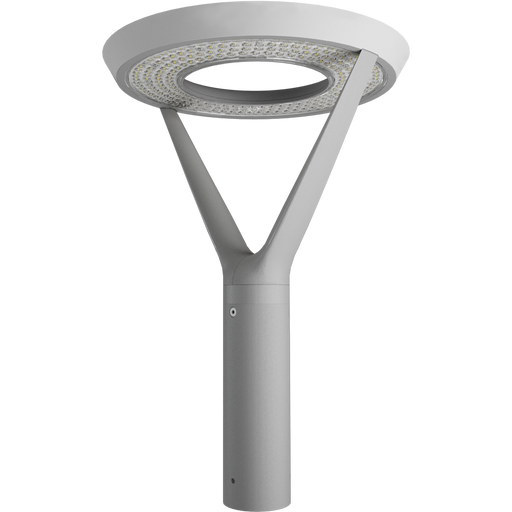 RAB AL5 Architectural Post-Top Area Light Round Wattage/CCT Selectable 120W/60W/30W 3000K/4000K/5000K 480V Type V Wide Roadway Gray (AL5RG/480)