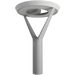 RAB AL5 Architectural Post-Top Area Light Round Wattage/CCT Selectable 120W/60W/30W 3000K/4000K/5000K 480V Type V Wide Motion Sensor Arm Roadway Gray (AL5RG/480/SA)