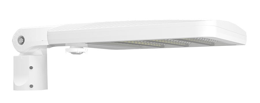 RAB ALED Field Adjustable Area Light 78W/90W/150W 3000K 480V Slipfitter Mount Wattstopper Sensor 20 Foot Lens White (ALEDMATSFYW/480/WS2)