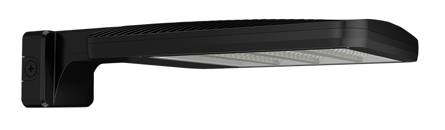 RAB ALED Field Adjustable Area Light 78W/90W/150W Type IV 3000K 480V Wall Mount Black (ALEDM4TWMYB/480)