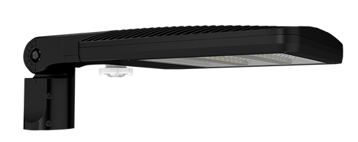 RAB ALED Field Adjustable Area Light 80W/60W/40W Type IV 3000K Slipfitter Mount Wattstopper Sensor 20 Foot Lens Black (ALEDS4TSFYB/WS2)