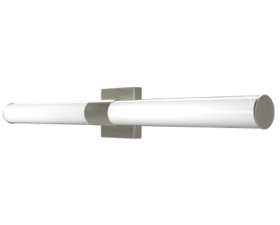 RAB Allure Vanity LED Wall Sconce 36 Inch 30W Round CCT Selectable 2700K/3000K/3500K/4000K/5000K Triac/ELV Dimming Brushed Nickel (ALR-36RBN)