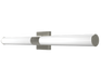 RAB Allure Vanity LED Wall Sconce 36 Inch 30W Round CCT Selectable 2700K/3000K/3500K/4000K/5000K Triac/ELV Dimming Brushed Nickel (ALR-36RBN)